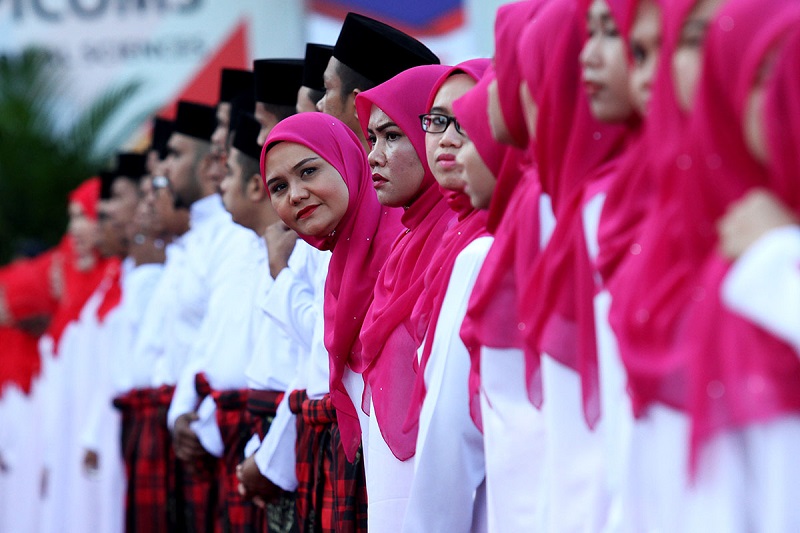 Delegates at the opening of the 71st Umno General Assembly at the Putra World Trade Centre in Kuala Lumpur December 7, 2017. u00e2u20acu201d Picture by Miera Zulyana