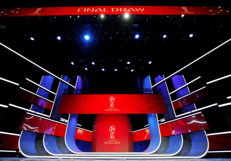 Stage is seen on the eve of the Final Draw for the 2018 Fifa World Cup in Moscow November 30, 2017. u00e2u20acu201d Reuters pic