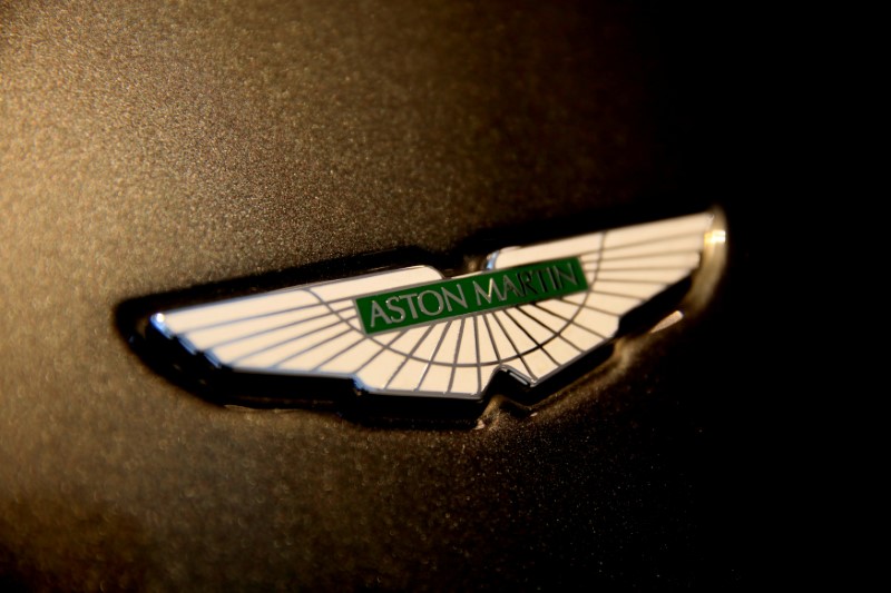 The Aston Martin logo on the front of a car at a dealership in Singapore June 1, 2017. u00e2u20acu201d Reuters pic