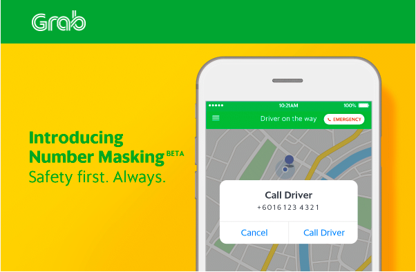 Grab Malaysia has introduce a feature that enables customers to mask their phone numbers u00e2u20acu201d Screencap from Grab Malaysiau00e2u20acu2122s email