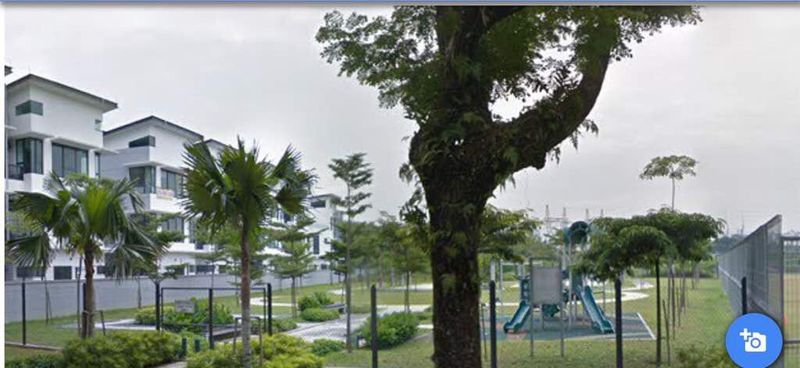 A close-up view of the playground next to Armada Villa units that are all less than four-storey high.