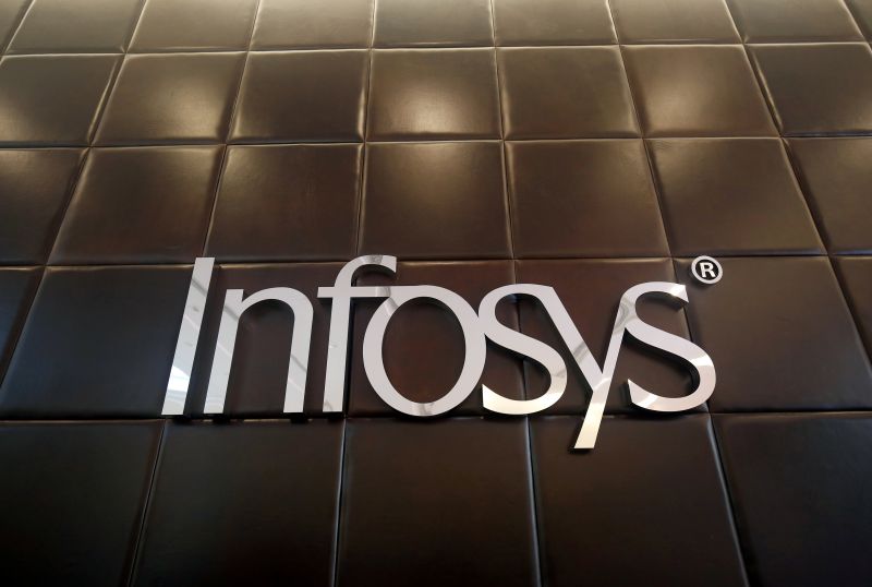 The logo of Infosys is pictured inside the companyu00e2u20acu2122s headquarters in Bengaluru, India, April 13, 2017. u00e2u20acu2022 Reuters picnn