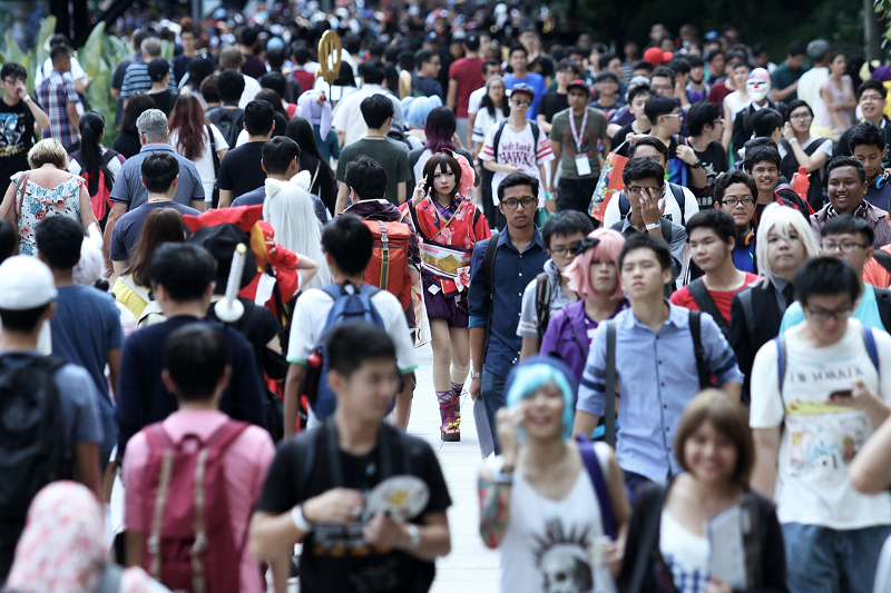 Visitors and cosplayers at the Comic Fiesta 2017 in Kuala Lumpur Convention Centre, Kuala Lumpur December 17, 2017. u00e2u20acu201d Picture by Miera Zulyana
