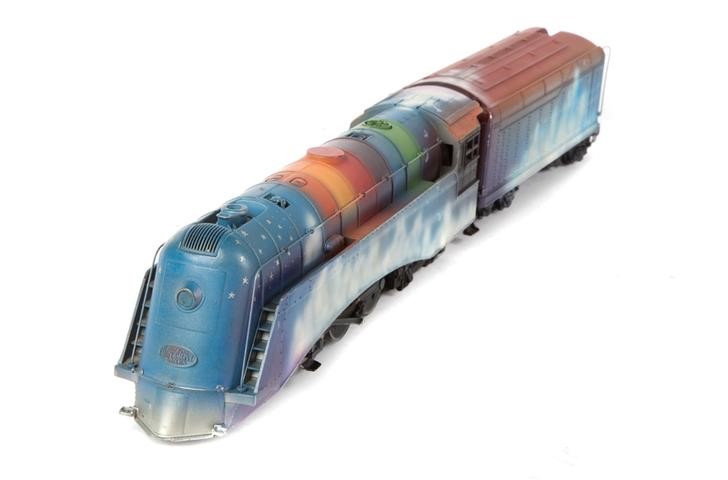 A model train which is part of a collection of recording artist Neil Young's most prized possessions being put up for auction by Julien's Auctions in Los Angeles, California, December 9, 2017. u00e2u20acu201d Reuters pic