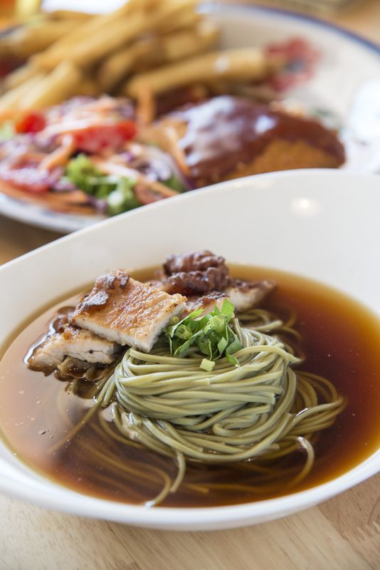 Ramen with pork at Metal Q Caffe.