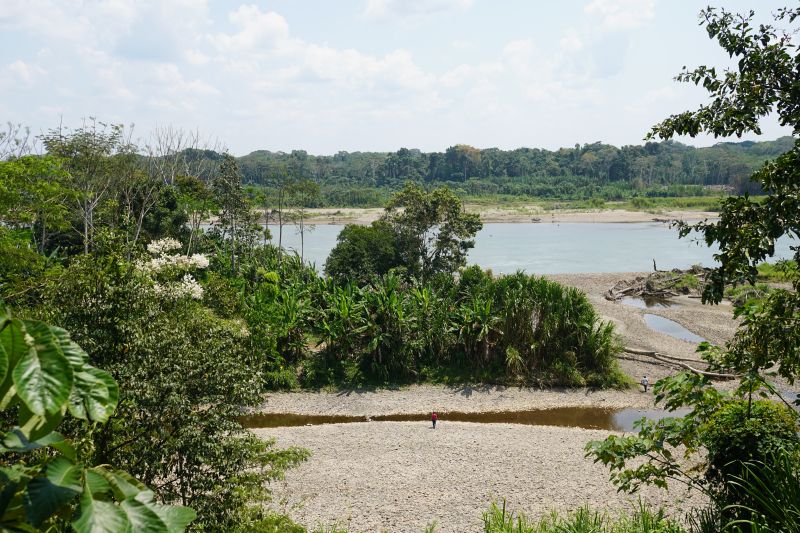 The rocky beach near the indigenous village of Diamante has recently seen the arrival of the isolated Mashco Piro tribe, who seek to increase contact with villagers, September 3, 2017. 