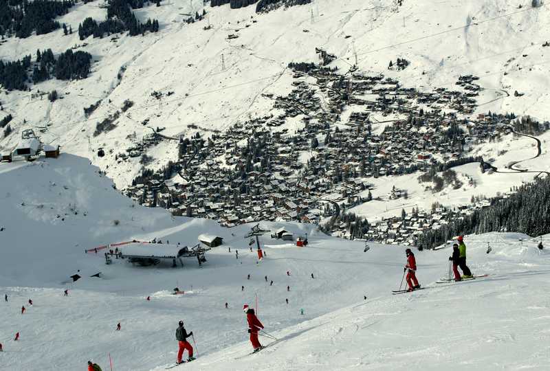 People enjoy the snow at the season's start in the Verbier Alpine ski resort in Switzerland December 2, 2017. u00e2u20acu201d Reuters pic