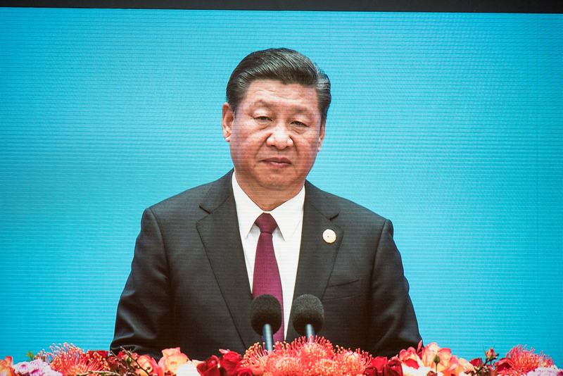 China's President Xi Jinping appears on a giant screen t the opening ceremony of the ,CPC in dialogue with world political parties high-level meeting, at the Great Hall of the People in Beijing December 1, 2017. u00e2u20acu201d Reuters pic