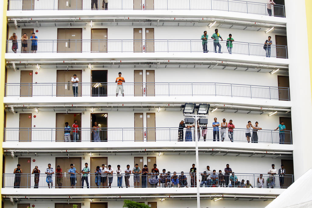 The court heard that Arunachalam returned to his dormitory at Old Choa Chu Kang Road around midnight on March 21 this year after a night of drinking, and vomited on the floor. u00e2u20acu201d TODAY file pic