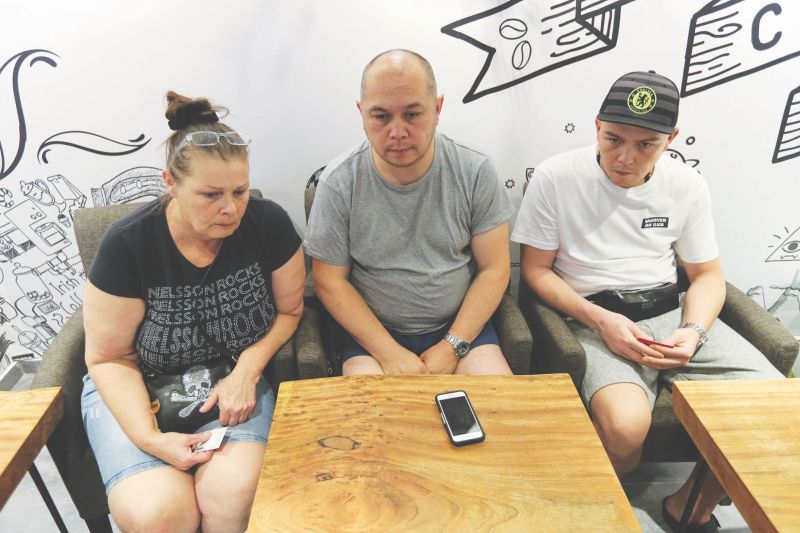 Ivanau00e2u20acu2122s mother Christina, father Marcel and brother Randy look forlorn as they ponder moving forward in their lives without her. u00e2u20acu201d Picture by Ahmad Zamzahuri