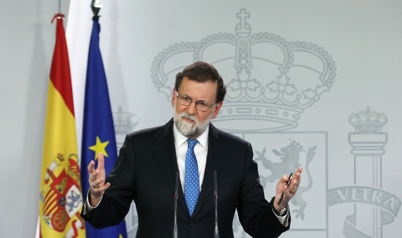 Spain's Prime Minister Mariano Rajoy attends a press conference at the Moncloa Palace in Madrid December 22, 2017. u00e2u20acu201d Reuters pic