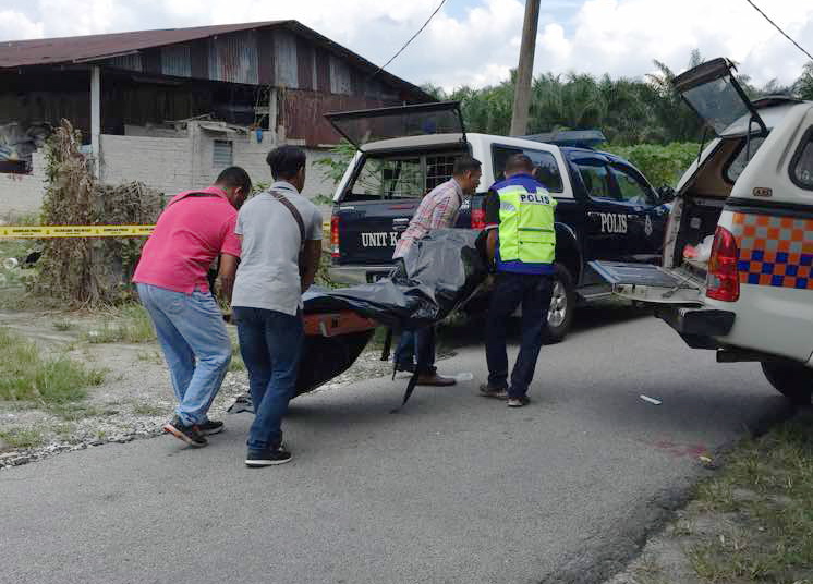 Plantation worker SP Biak Sang Nawl was found covered in blood in a bedroom and with two head wounds consistent with impact from a blunt object. u00e2u20acu201d Picture courtesy of Kampar police