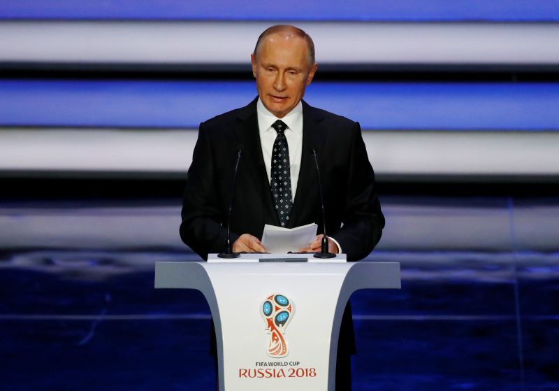 President of Russia Vladimir Putin during the 2018 Fifa World Cup draw in Moscow December 1, 2017. u00e2u20acu2022 Reuters pic
