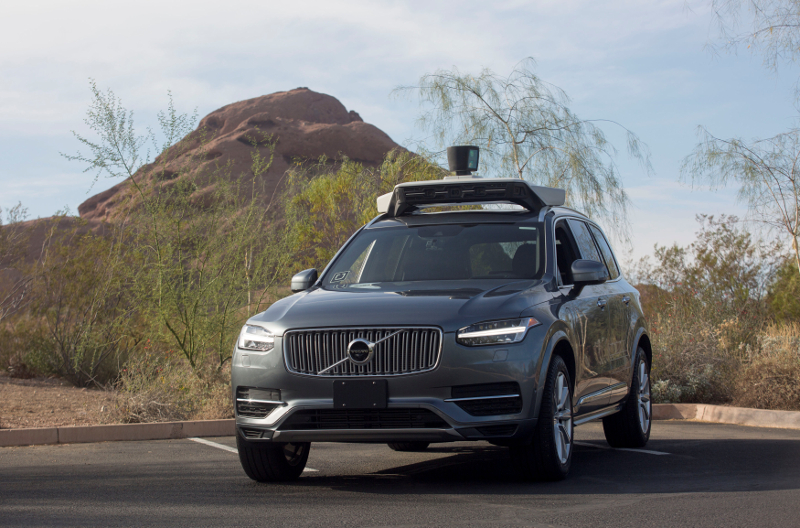 A self-driving Volvo vehicle, purchased by Uber, sits in a parking lot in Phoenix, Arizona December 1, 2017. u00e2u20acu201d Reuters pic
