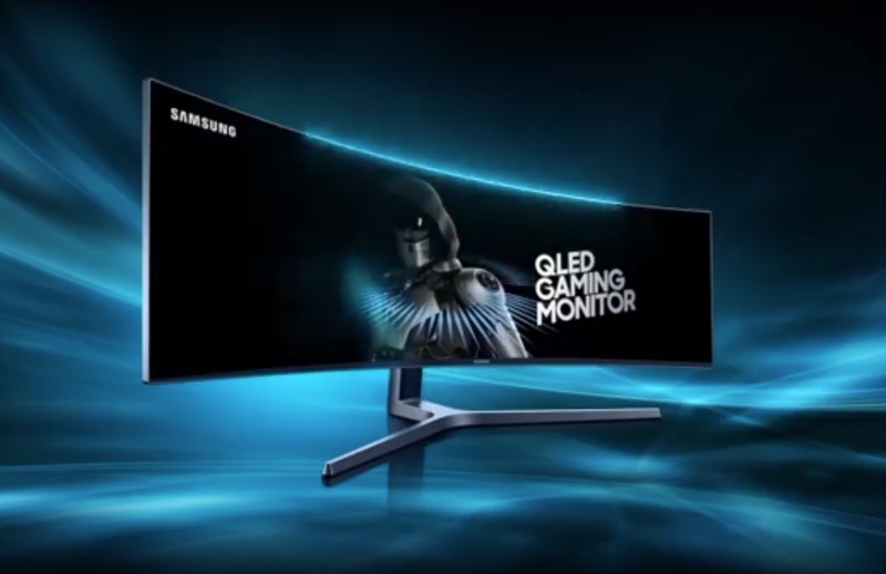 Screenshot of the Samsung monitor from the Samsung Video.