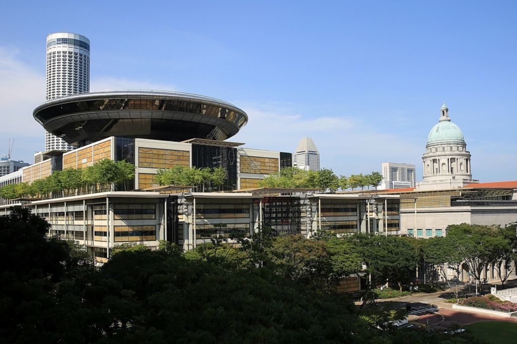 Aerial view of Singapore Skyline and Supreme Court. u00e2u20acu201dTODAY file pic