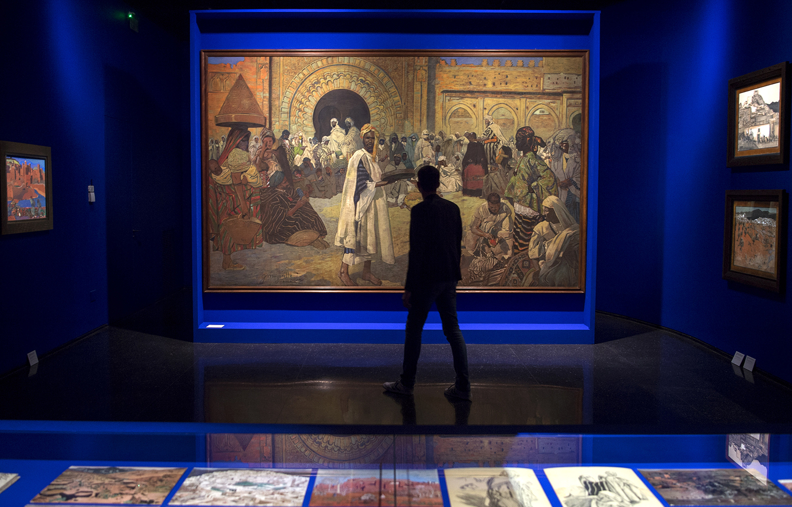 Inside the new Yves Saint Laurent museum in the Moroccan city of Marrakesh. u00e2u20acu201d AFP pic