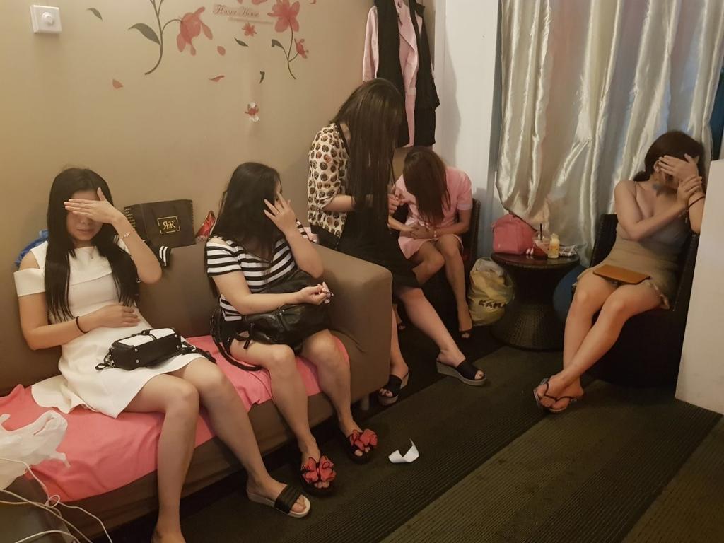 Eleven women were arrested by the police on Tuesday in the latest in a series of enforcement operations against vice related activities in December. u00e2u20acu201d Picture courtesy of Singapore Police Force