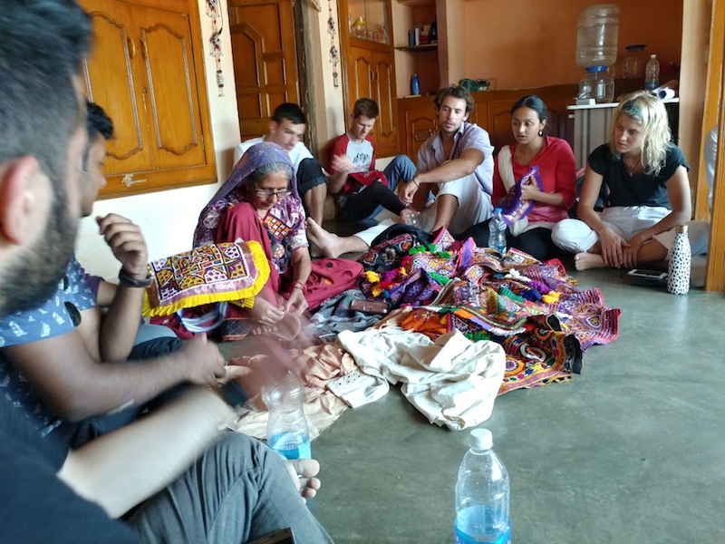 Guests at a homestay in Indiau00e2u20acu2122s Gujarat state, where a partnership between Airbnb and local womenu00e2u20acu2122s organisation SEWA is opening up rural homes to guests from across the world. Handout picture courtesy of Self Employed Womenu00e2u20acu2122s Association via Thomso