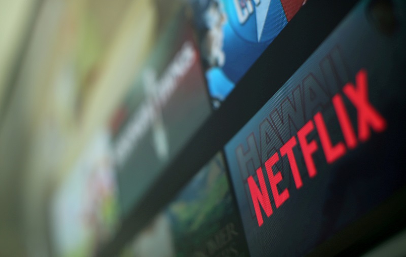 The Netflix logo is pictured on a television in this illustration photograph taken in Encinitas, California January 18, 2017. u00e2u20acu201d Reuters