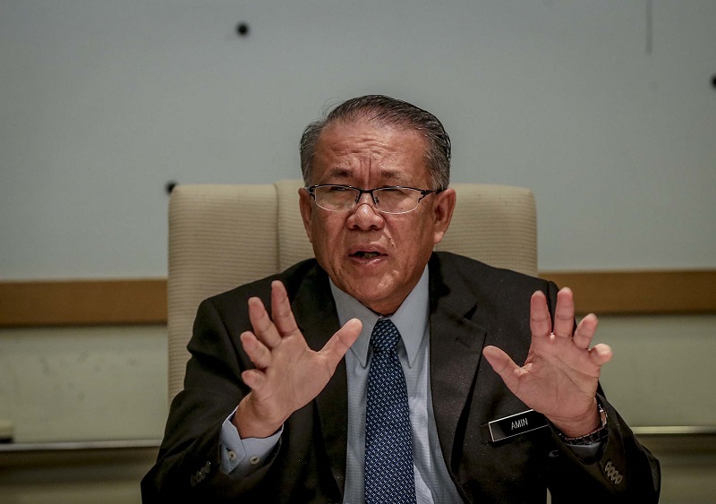 Kuala Lumpur mayor Tan Sri Mhd Amin Nordin Abdul Aziz speaks to Malay Mail in Kuala Lumpur January 15, 2018. u00e2u20acu201d Picture by Firdaus Latif