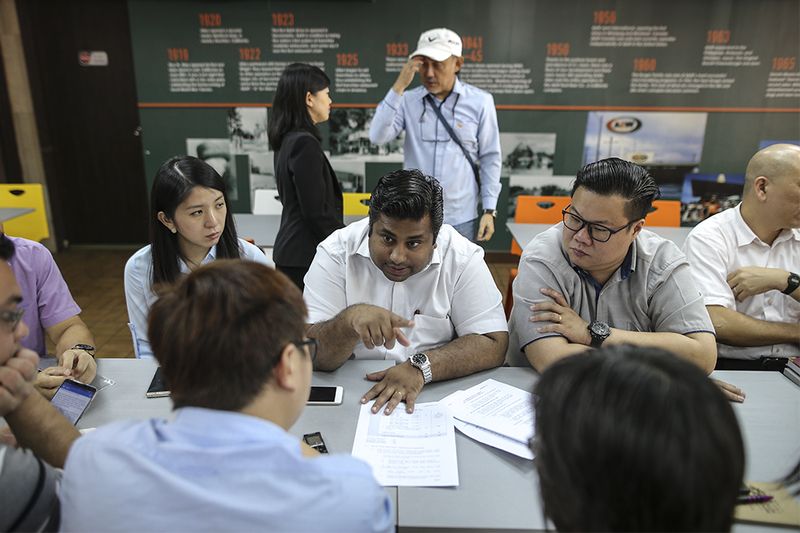 MBPJ councillors hold a press conference on the PJ mayor allegedly giving special treatment to Umno-owned KUB Malaysia on the development project at the former A&W site in Lorong Sultan, A&W, on 30 January 2018. u00e2u20acu201d Picture by Azneal Ishak