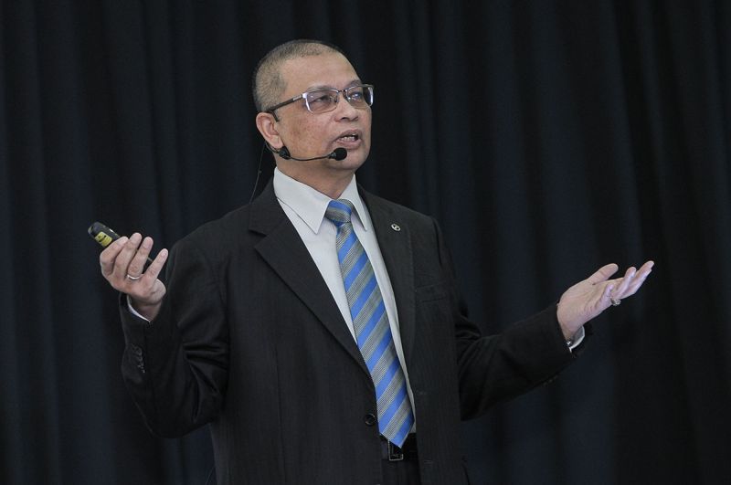 Perodua president and CEO, Datuk Aminar Rashid Salleh, speaks during Perodua 2017u00e2u20acu2122s Full-Year Review at Perodua Sentral in Petaling Jaya January 19, 2018. u00e2u20acu2022 Picture by Miera Zulyana