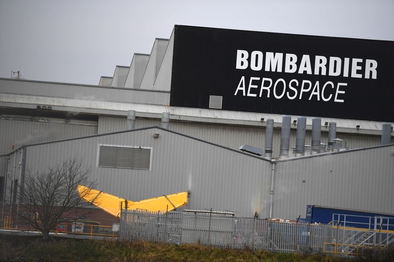 A Bombardier logo is seen at the Bombardier plant in Belfast, Northern Ireland January 26, 2018. u00e2u20acu201d Reuters pic