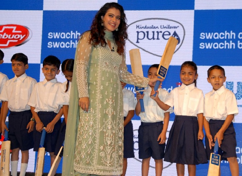 Indian Bollywood actress Kajol Devgn addresses u00e2u20acu02dcSwachh Aadat Swachh Bharatu00e2u20acu2122 campaign event in Mumbai January 10, 2018. u00e2u20acu201d AFP pic