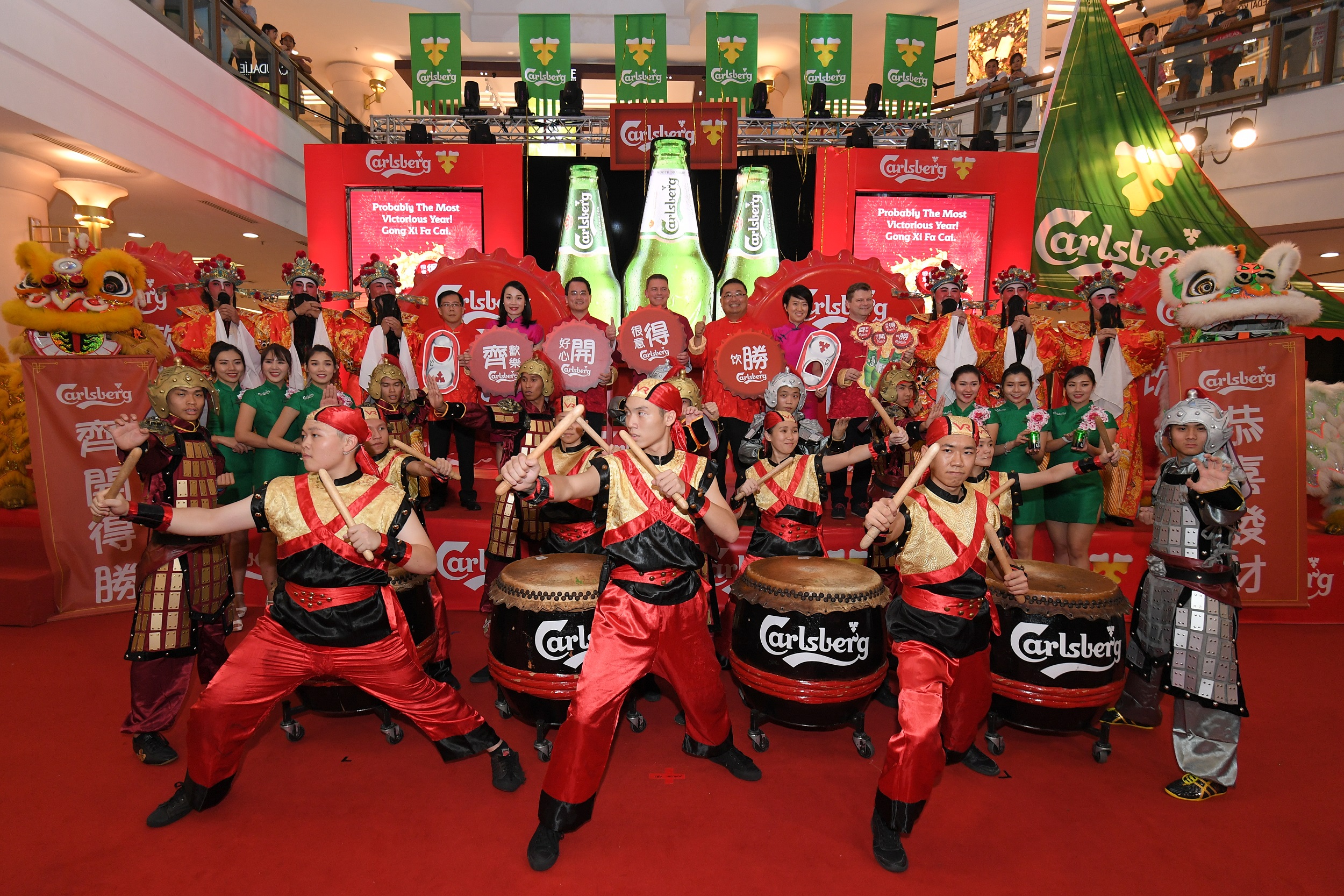 Carlsberg launches its CNY campaign with a bang.