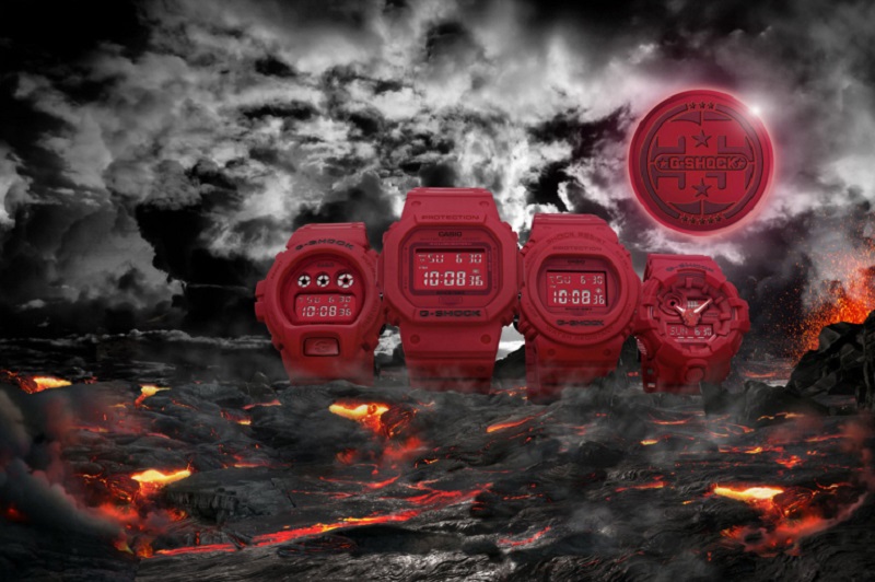 The new 35th anniversary limited edition Red Out Series by G-Shock. u00e2u20acu201d AFP pic