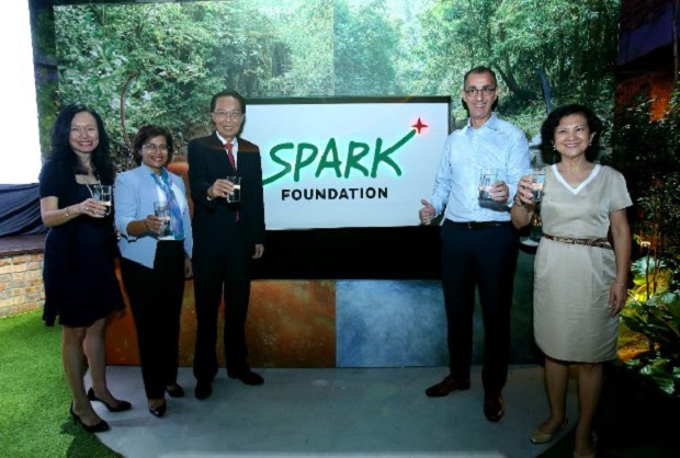 From left: Trustee of SPARK Foundation Datin Kathleen Chew, Trustee of SPARK Foundation and Corporate Affairs and Legal Director of Heineken Malaysia Renuka Indrarajah, Chairman of SPARK Foundation Tan Sri Saw Choo Boon, Managing Director of Heineken Mala