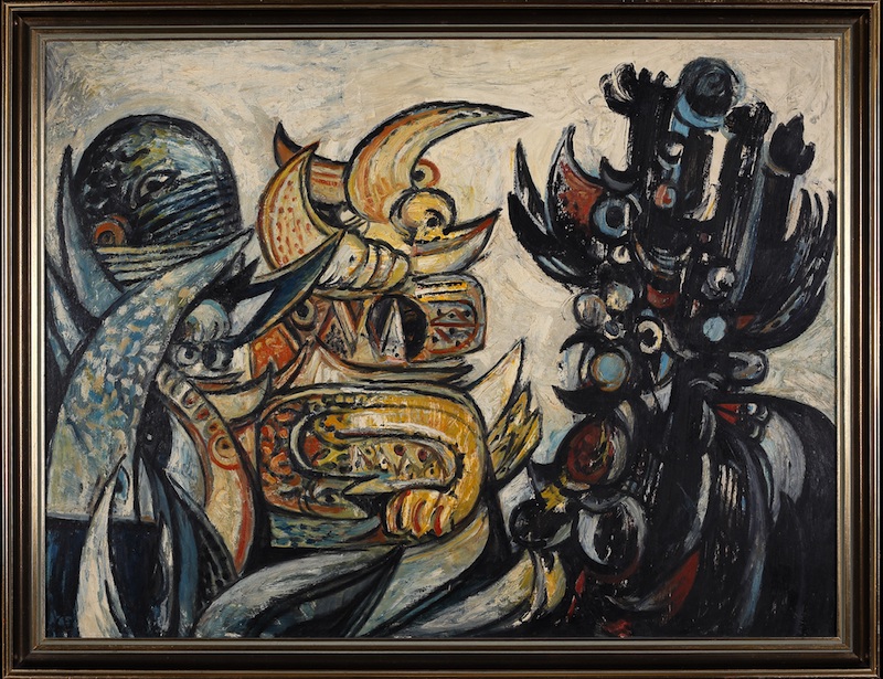 The artwork u00e2u20acu02dcProvokeu00e2u20acu2122 by Latiff Mohidin. u00e2u20acu201d Picture courtesy of National Gallery Singapore