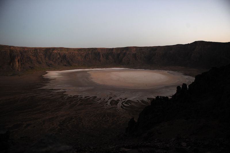 A picture shows the Al-Wahbah volcanic crater in the Al-Wahbah desert, some 360km northeast of Jeddah, November 17, 2017. u00e2u20acu201d AFP pic