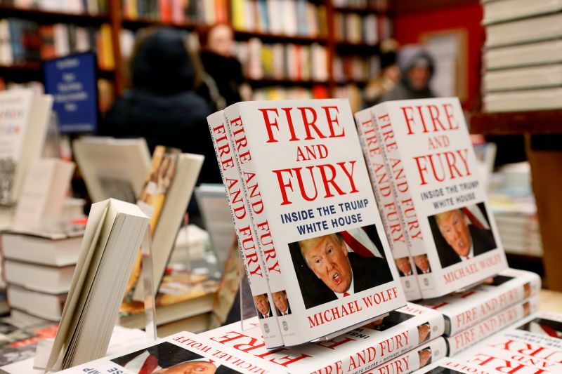 Copies of the book u00e2u20acu02dcFire and Fury: Inside the Trump White Houseu00e2u20acu2122 by author Michael Wolff are seen at a local book store in Washington January 9, 2018. u00e2u20acu201d Reuters pic