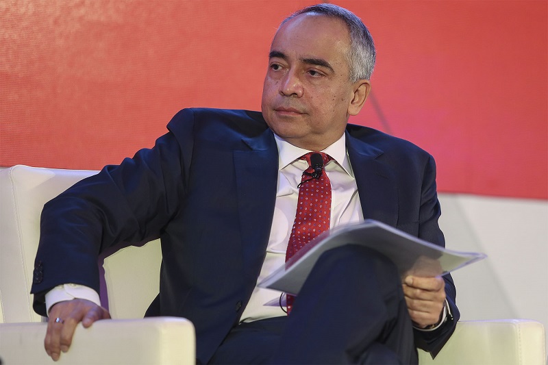 CIMB Group Chairman Datuk Seri Nazir Razak speaks at media briefing and Q&A session during CIMB 10th Annual Malaysia Corporate Day in Kuala Lumpur January 4, 2018. u00e2u20acu201d Picture by Yusof Mat Isa