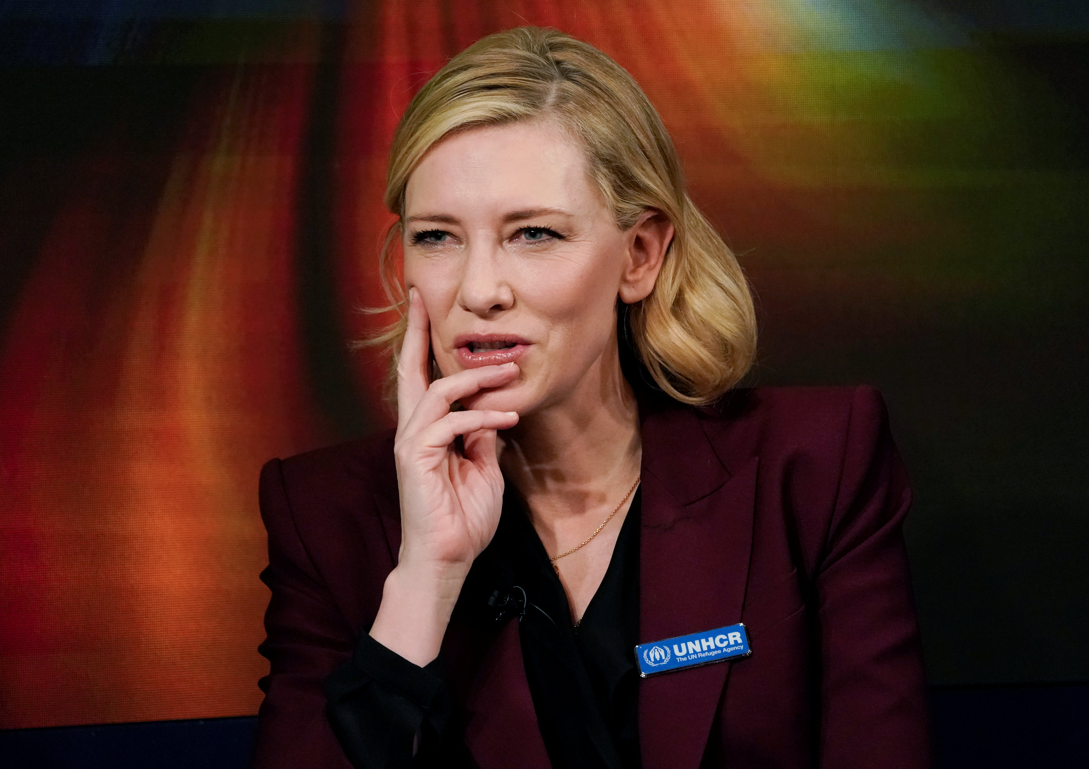 Cate Blanchett, Goodwill Ambassador, reacts as she attends the World Economic Forum annual meeting in Davos, Switzerland January 23, 2018. u00e2u20acu201d Reuters pic