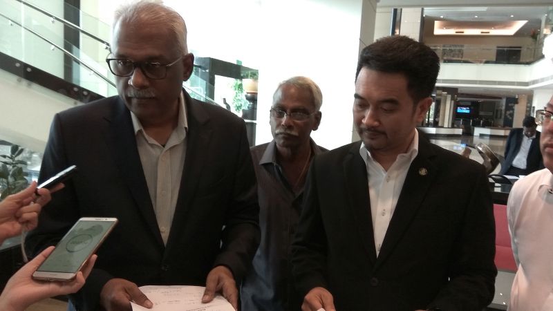 Klang MP Charles Santiago (left) and PKR coordinator for Port Klang, Azmizam Zaman Huri fear racial disunity and disproportionate vote value from electorates in Klang. u00e2u20acu201d Picture by Yiswaree Palansamy
