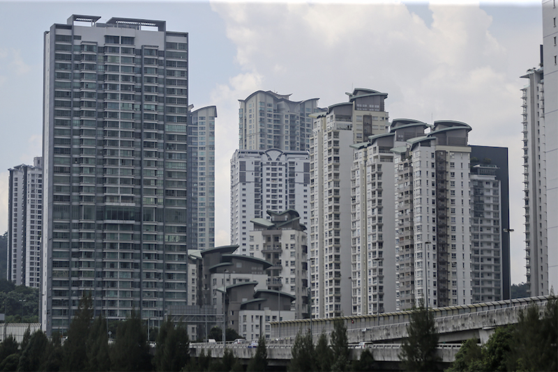 A general view of the many high-rise condominiums in Mont Kiara. u00e2u20acu201d Picture by Azneal Ishak