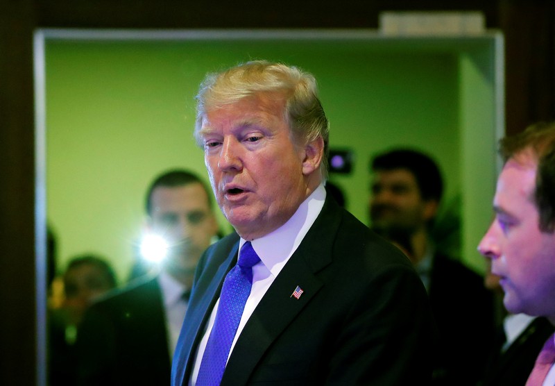 US President Donald Trump walks in a corridor after a meeting during the World Economic Forum (WEF) annual meeting in Davos, Switzerland January 25, 2018.u00e2u20acu201d Reuters pic 