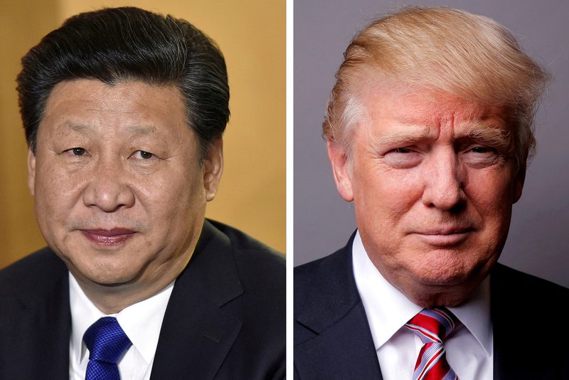 A combination of file photos showing Chinese President Xi Jinping (left) at London's Heathrow Airport October 19, 2015 and US President Donald Trump in New York May 17, 2016. u00e2u20acu201d Reuters pic 