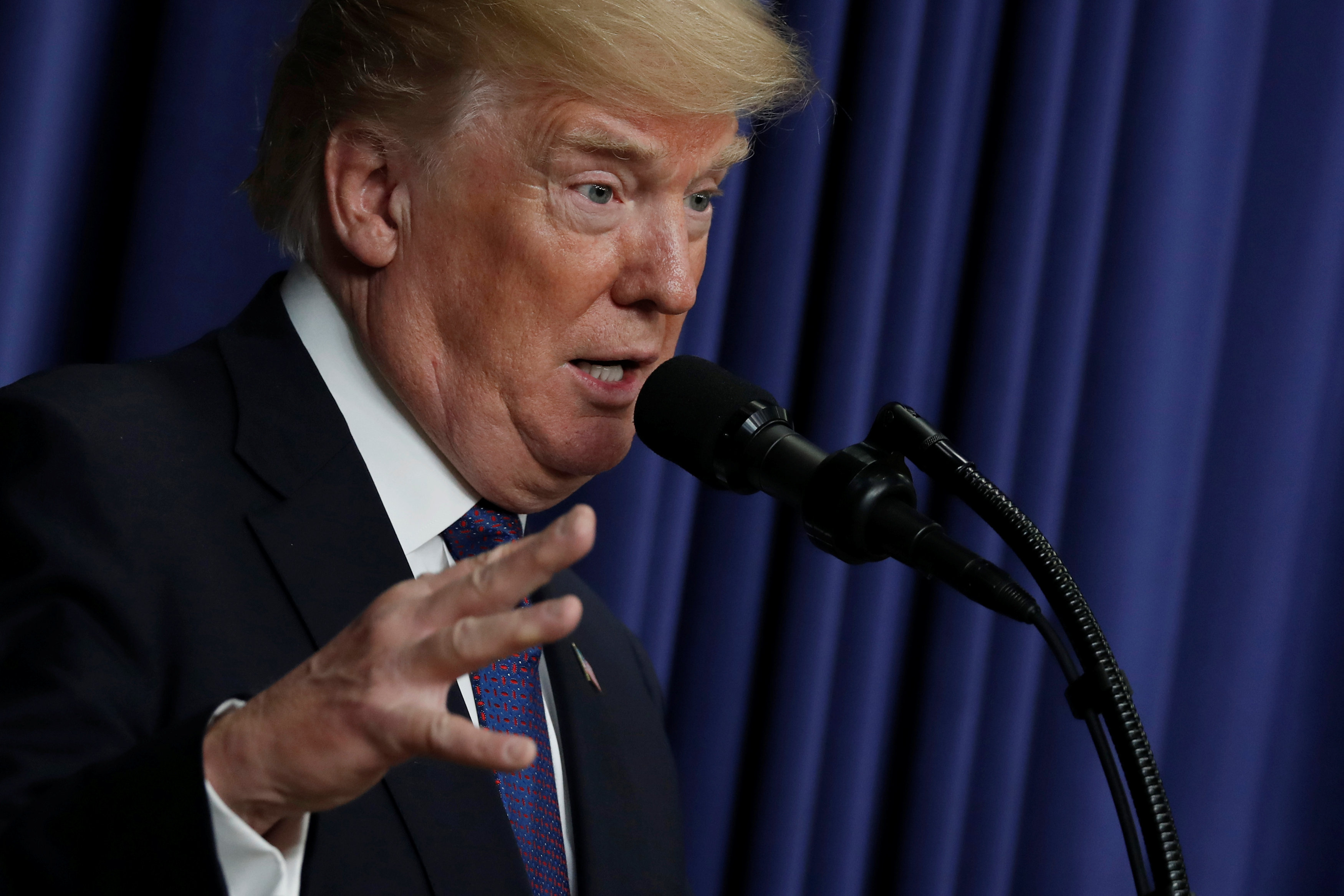 US President Donald Trump speaks at the 'Conversation with Women of America' meeting event at the White House in Washington, January 16, 2018. u00e2u20acu201d Reuters pic  