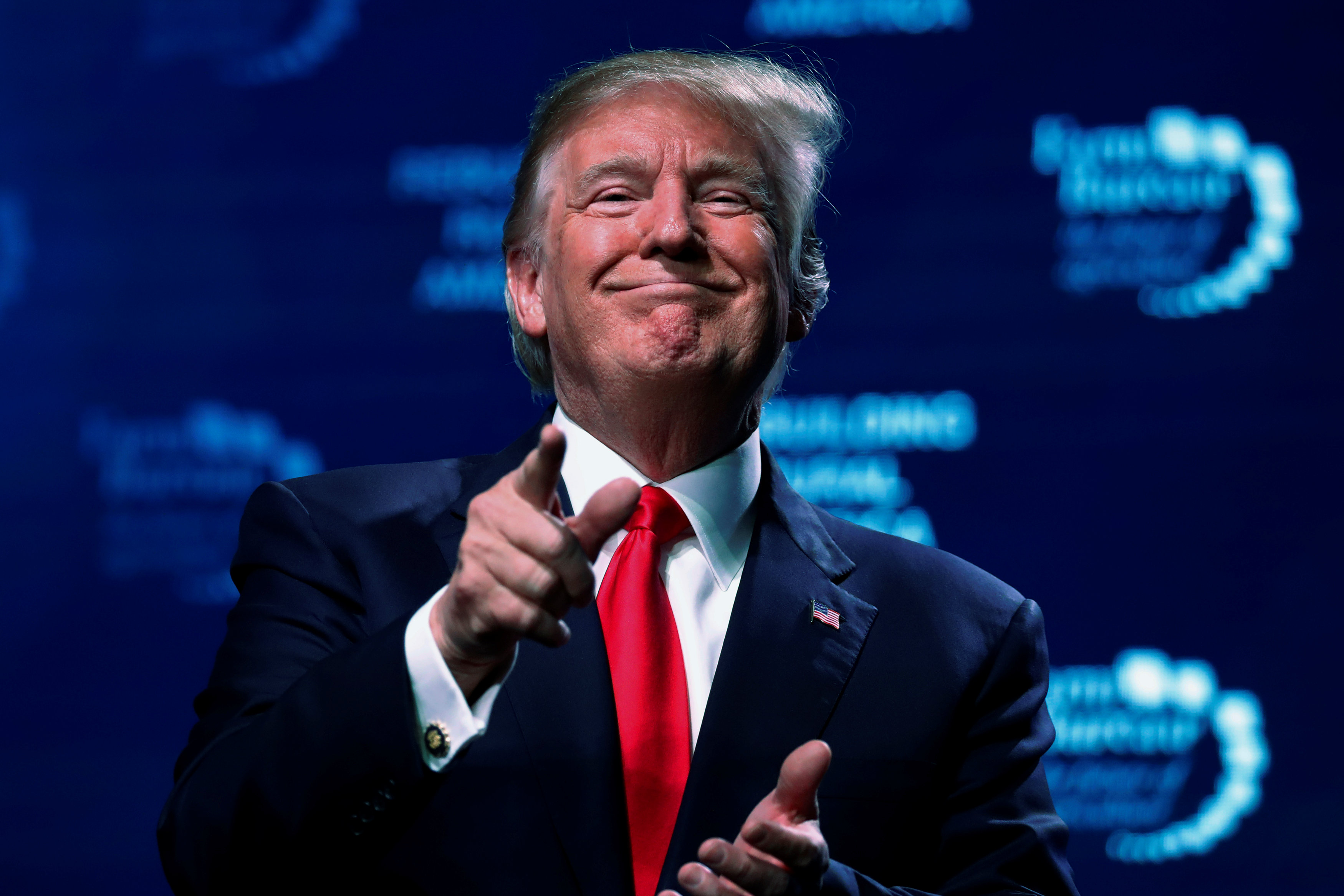 US President Donald Trump concludes his remarks at the American Farm Bureau Federation convention in Nashville, Tennessee, January 8, 2018. u00e2u20acu201d Reuters pic 