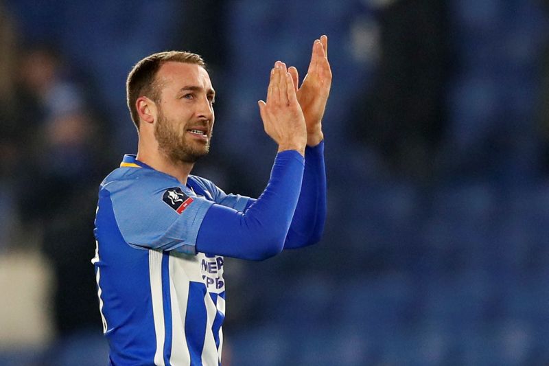 Brighton's Glenn Murray applauds fans after the match against Crystal Palace. u00e2u20acu2022 Reuters pic