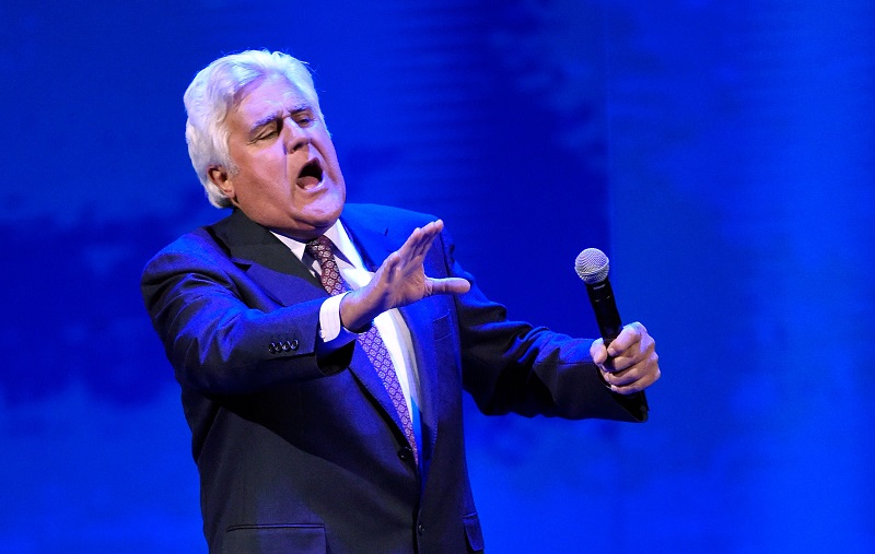 Comedian Jay Leno performs at the Vegas Strong Benefit Concert at T-Mobile Arena to support victims of the October 1 tragedy on the Las Vegas Strip December 1, 2017 in Las Vegas, Nevada. u00e2u20acu201d AFP pic