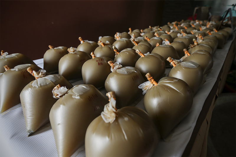 Kuala Lumpur Police Chief Datuk Mazlan Lazim shows the ketum leaves and drinks seized from the lab during a press conference at KL police headquarters January 3, 2018. u00e2u20acu201d Picture by Azneal Ishak
