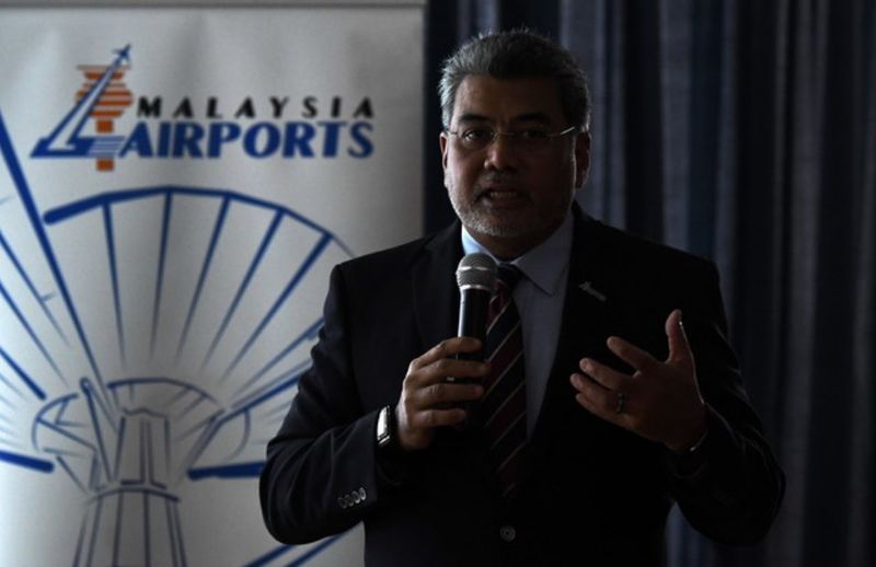 File picture shows Malaysia Airports Holdings Berhad (MAHB) Managing Director Datuk Badlisham Ghazali speaking during a media briefing at Wisma UOA Damansara II, Kuala Lumpur, January 5, 2018. u00e2u20acu201d Bernama pic