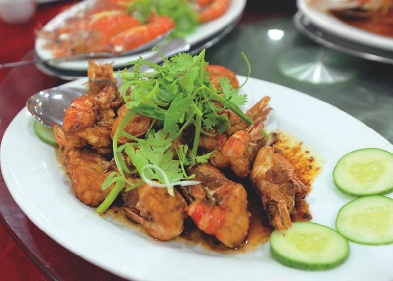 Dried fried freshwater prawn, a speciality at the Sun Mee Fong Seafood restaurant. u00e2u20acu2022 Picture by Farhan Najib