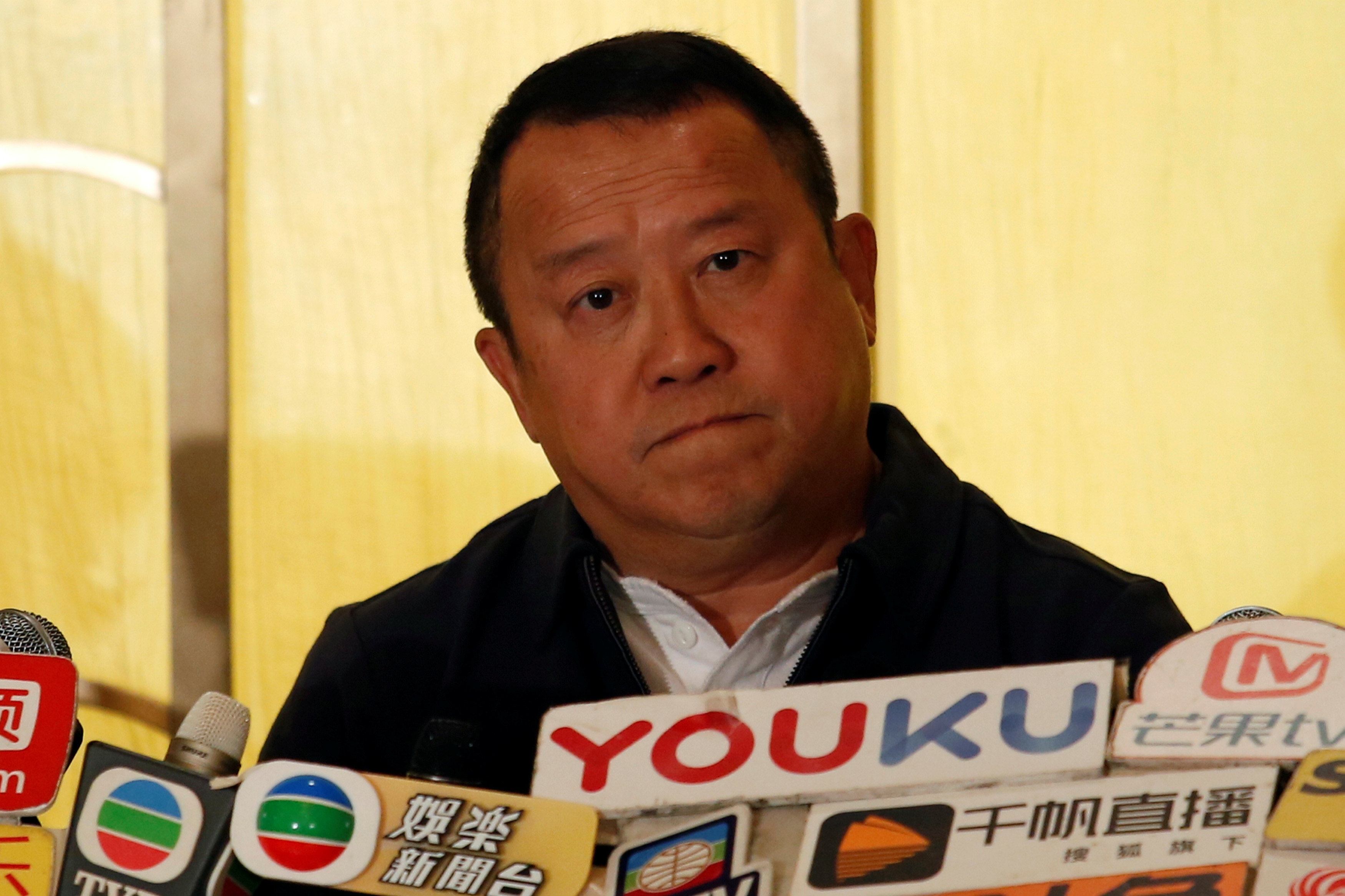 Hong Kong actor Eric Tsang holds a news conference in Hong Kong, China January 17, 2018. u00e2u20acu201d Reuters pic