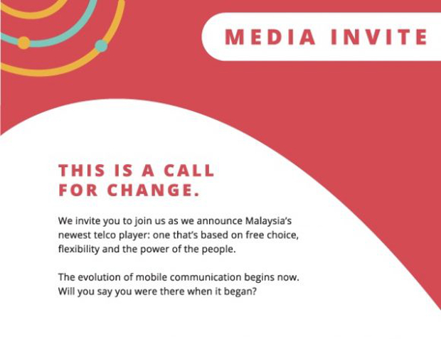 A picture of the media invite sent by Yoodo. — Picture by SoyaCincau